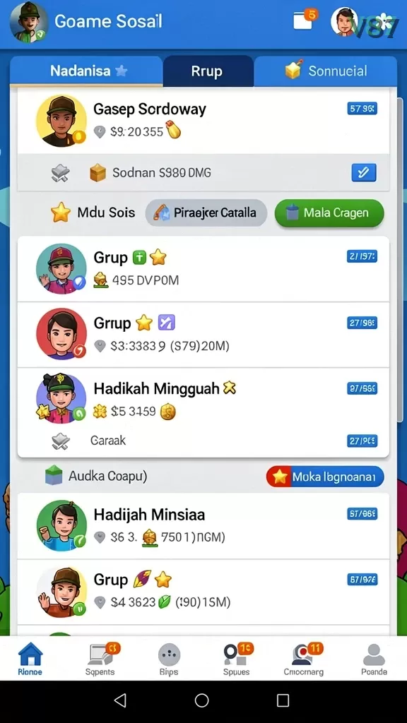 Cuplikan layar LUXURY88 — menu navigasi