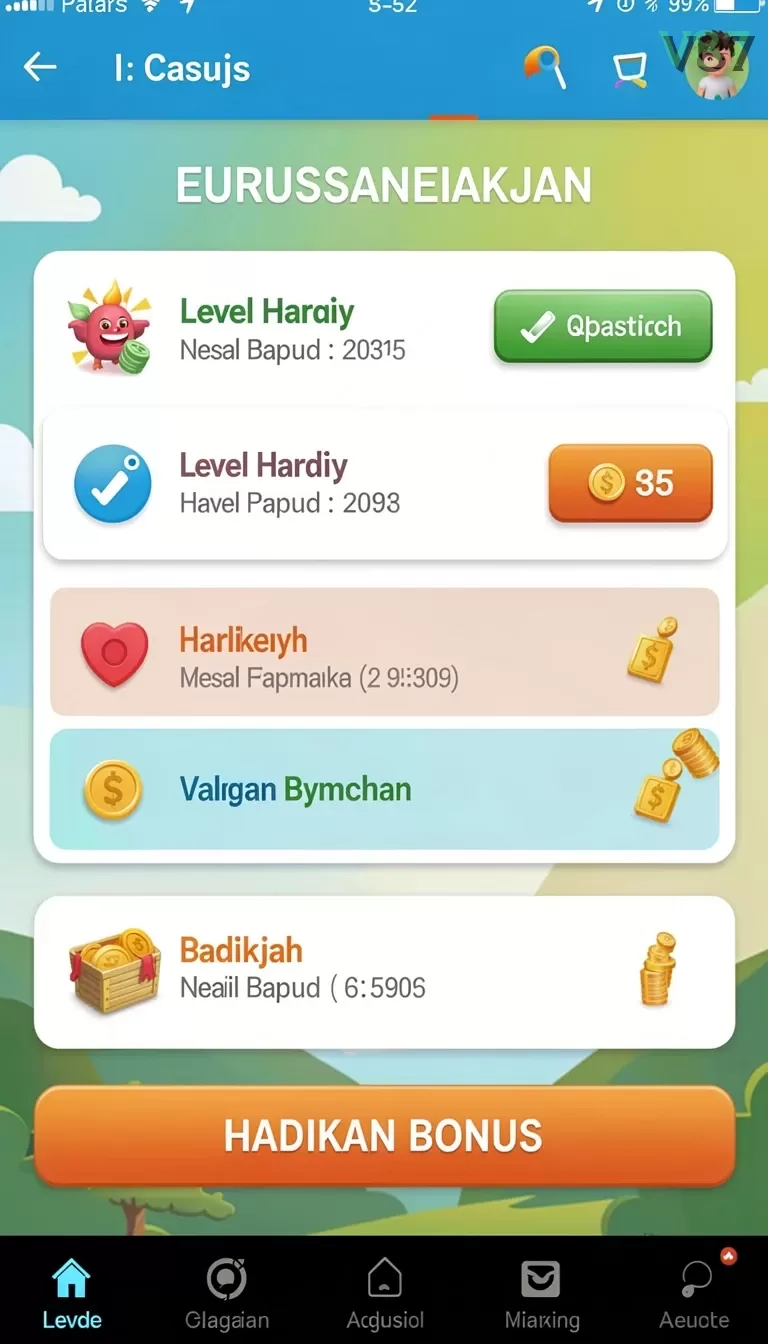 Cuplikan layar S13 — menu navigasi